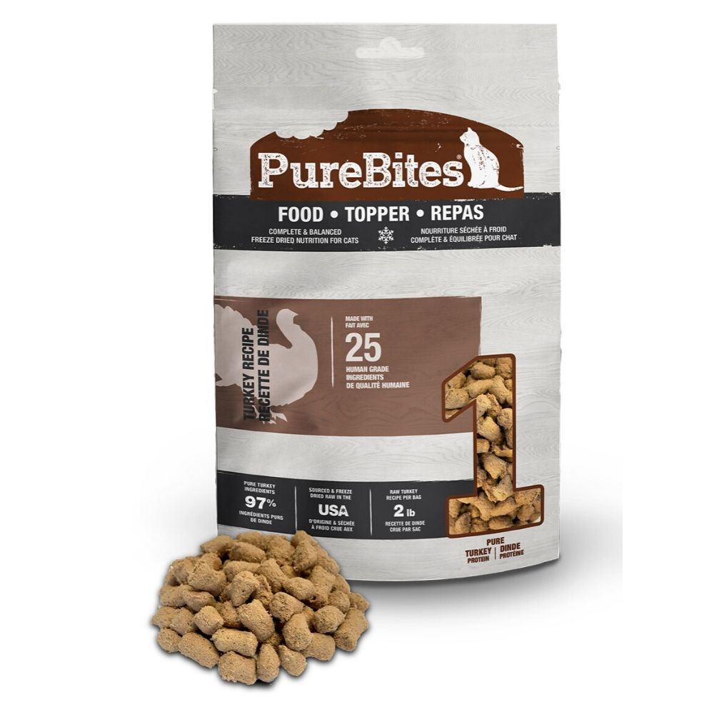 Repas à la dinde Topper de Purebites pour chat Animal Expert St-Bruno