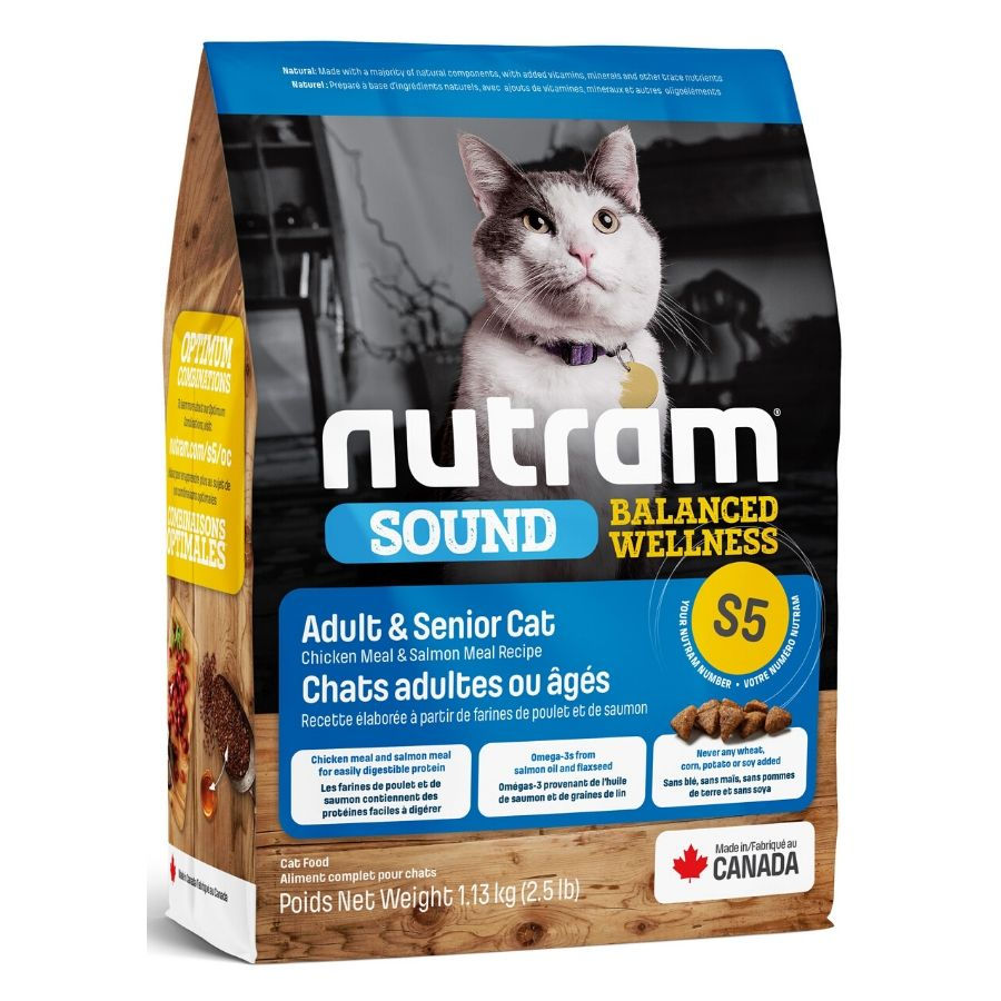 Nutram Sound Chat Adulte et Sénior Poulet et Saumon
