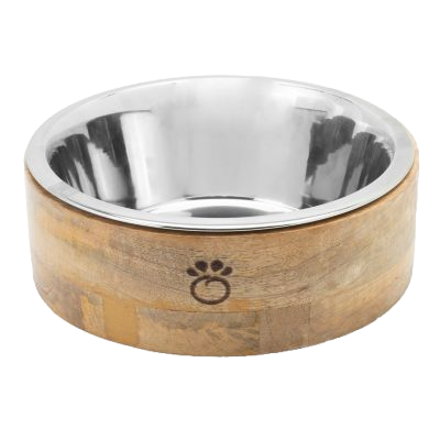 Bol pour chiens en bois de mangue GF Pet Animal Expert St-Bruno