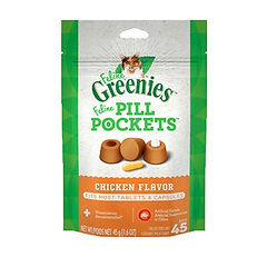 Gâteries Pill pockets au poulet Feline Greenies