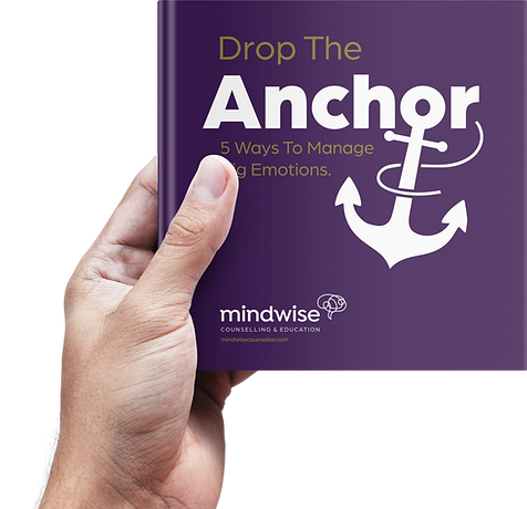 hand holding a purple book as a free download