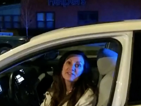 Cook County Board of Review Commissioner Samantha Steele is seen during her arrest on November 11 in Andersonville, captured on a Chicago Police Department body camera. She faces a misdemeanor charge for driving under the influence.