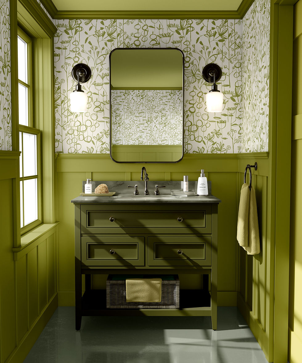 Thumbnail: Native Garden - Cream and Green