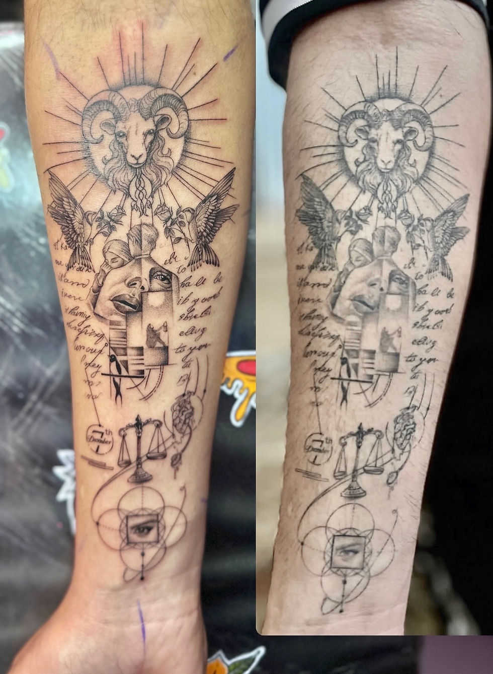 arm tattoo ink bunker raha