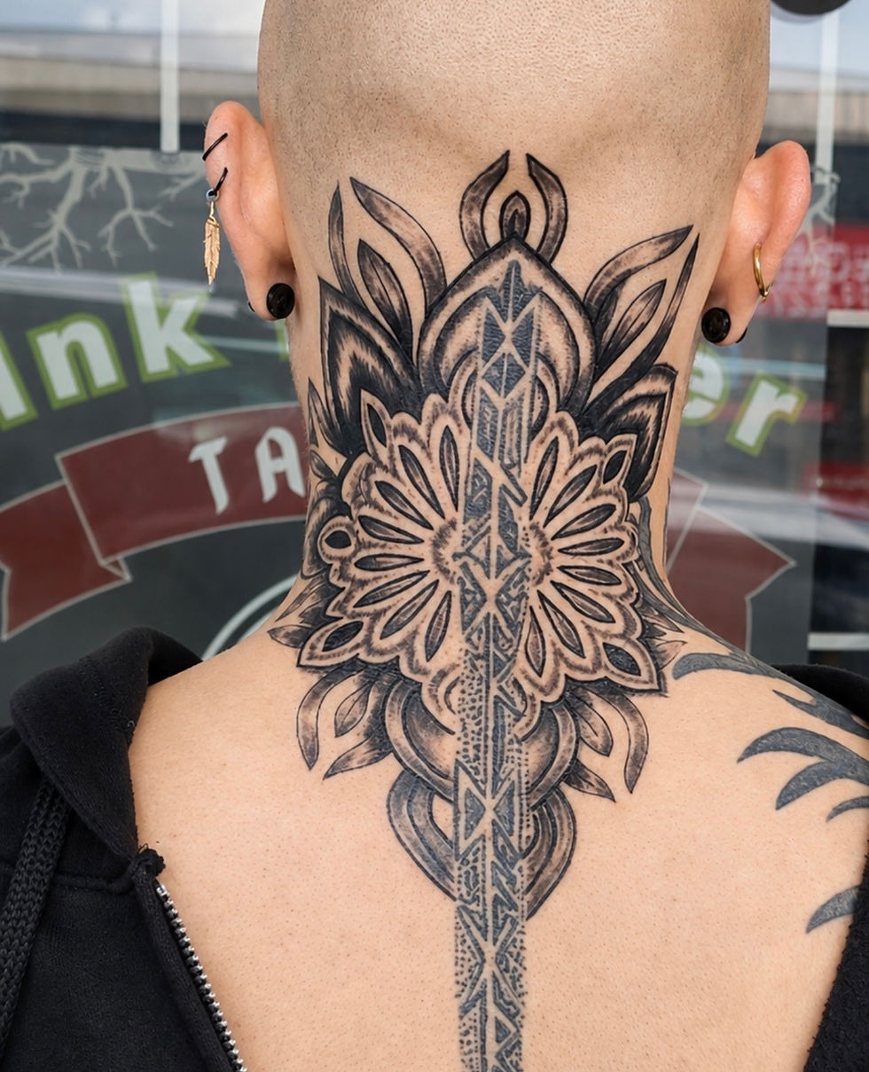 celtic neck tatooo