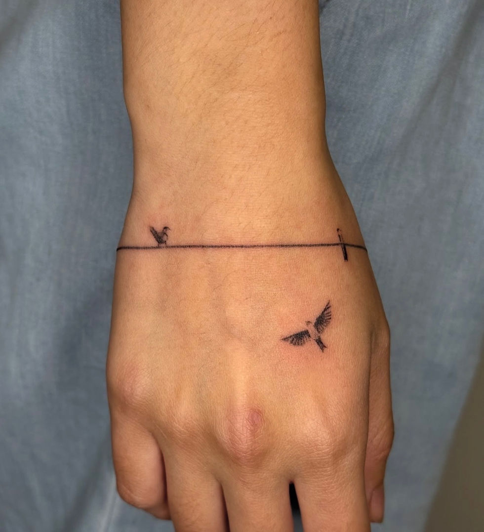 fine line wrist tattoo maple ridge ink bunker raha