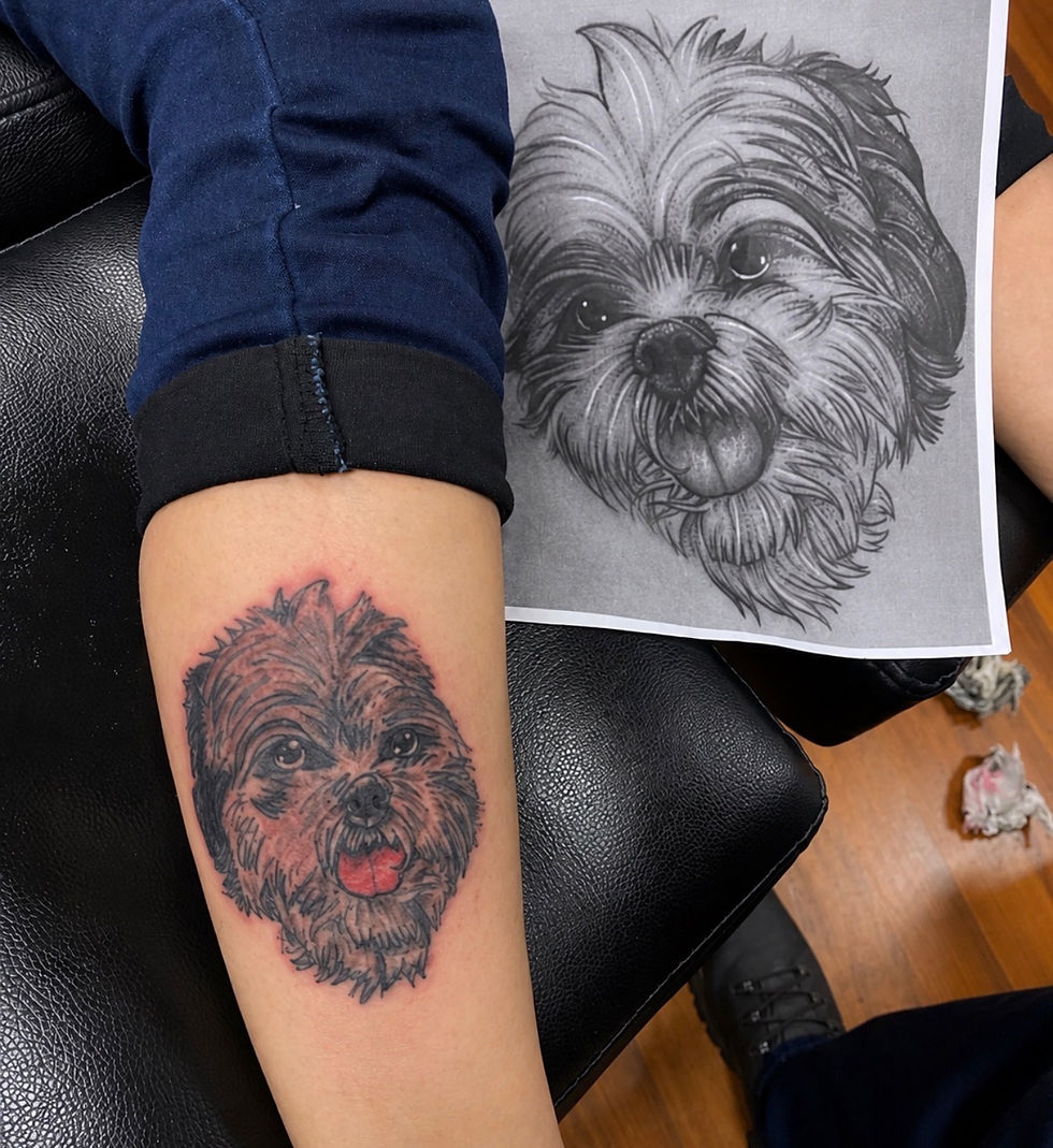 puppy portrait Ink Bunker Alec DT