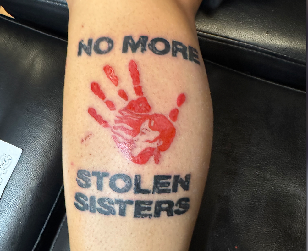 No More Stolen Sisters tattoo ink bunker