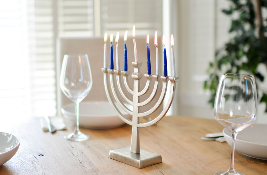 Hanukkah Menorah Setting