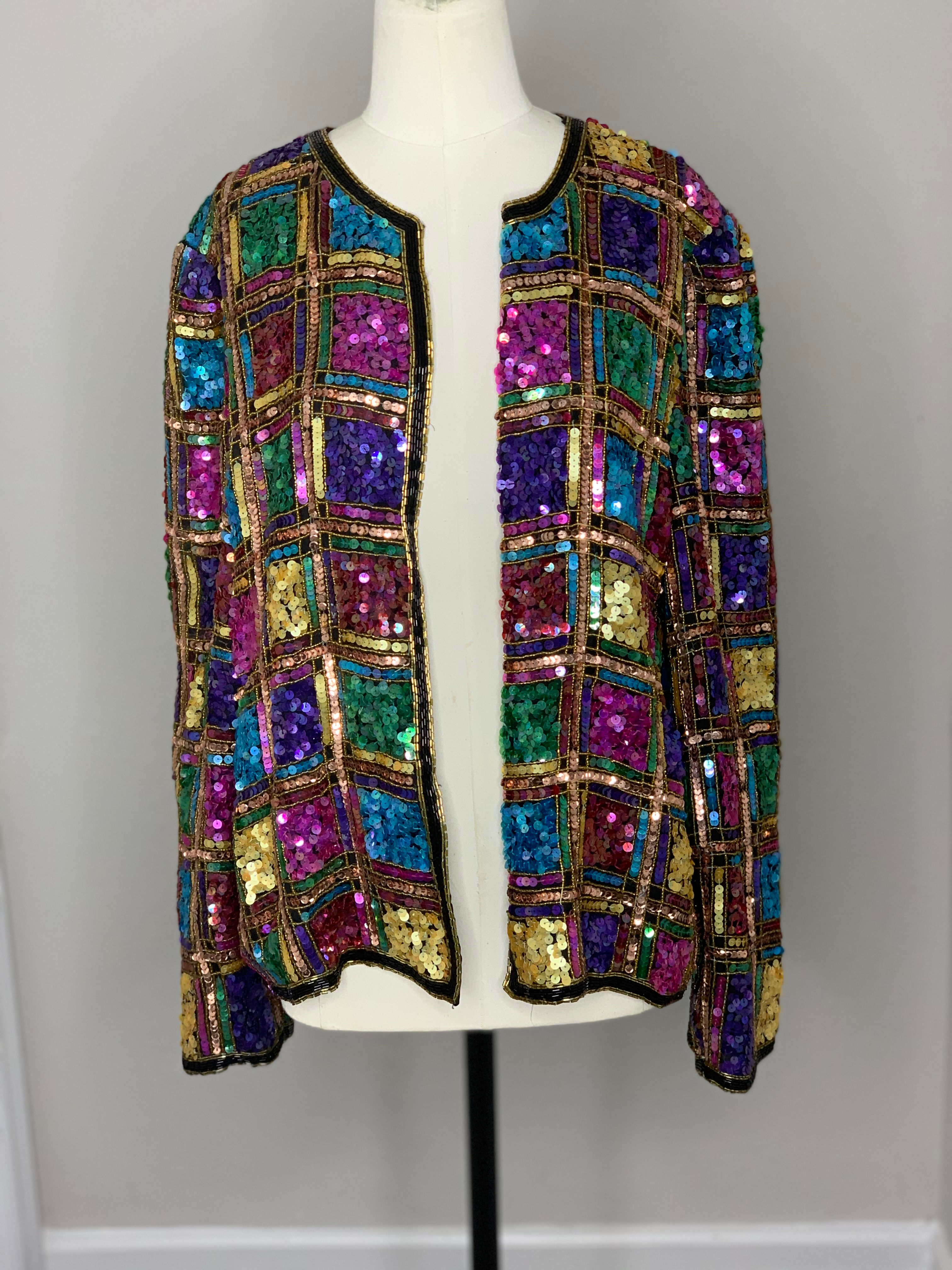 "Rainbow" Jeweled Jacket