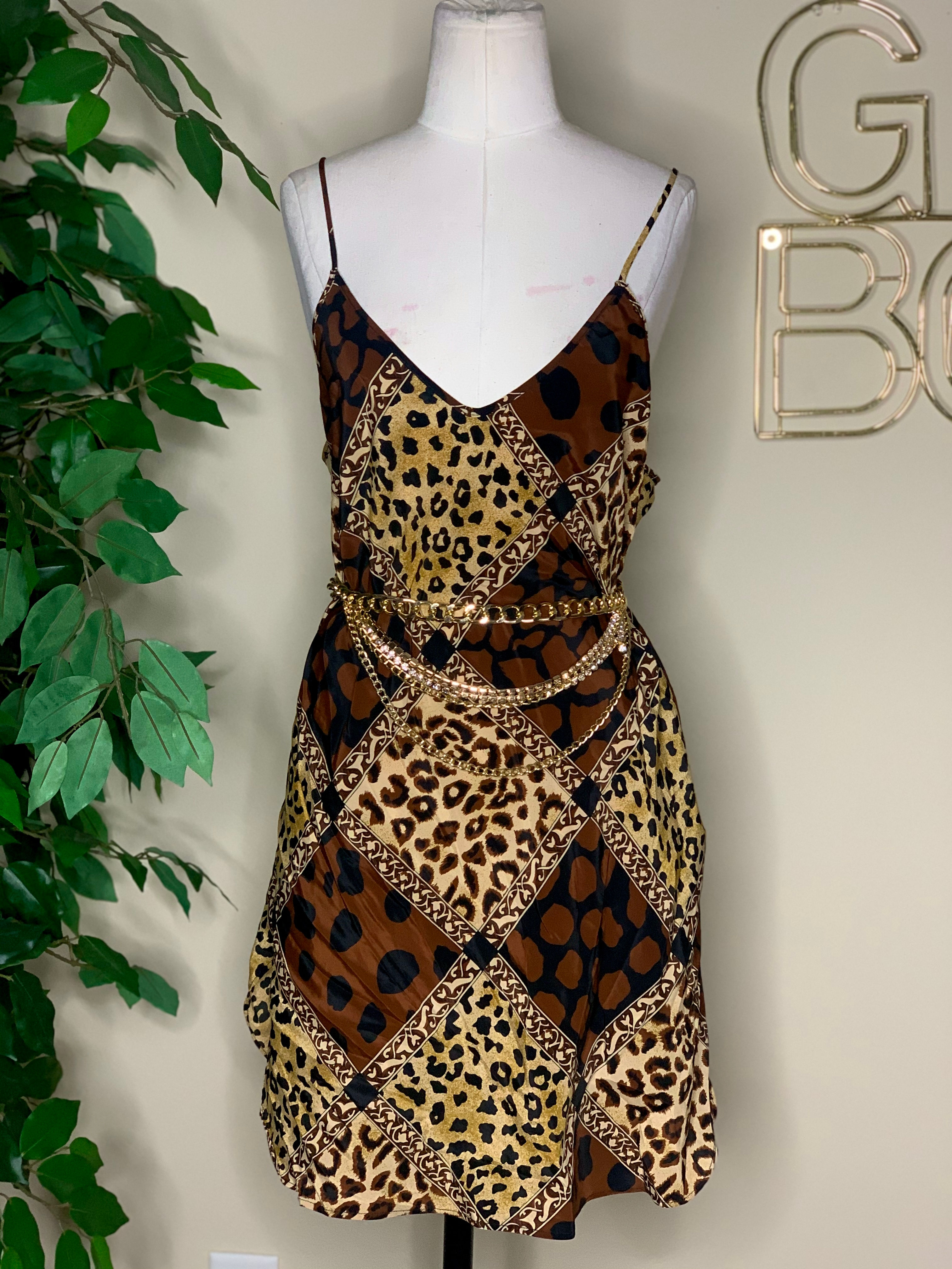 "Fierce AF" Mini Slip Dress