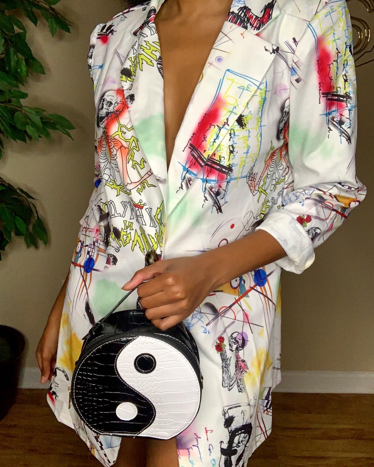 “Rainbow Skull” Blazer 