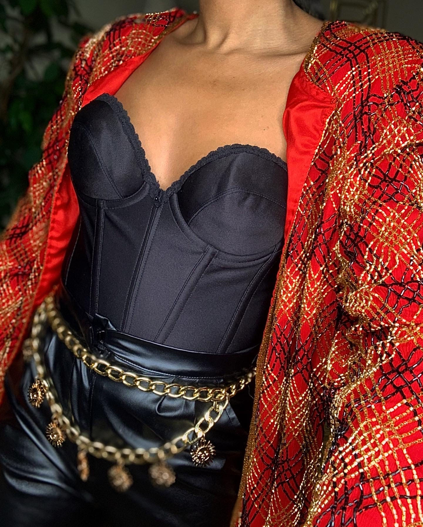 "Dramatic AF" Beaded Blazer