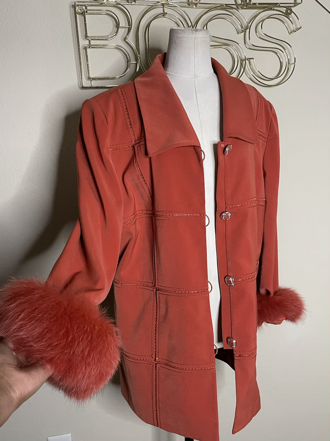 “Classy AF” Fur Trim Jacket