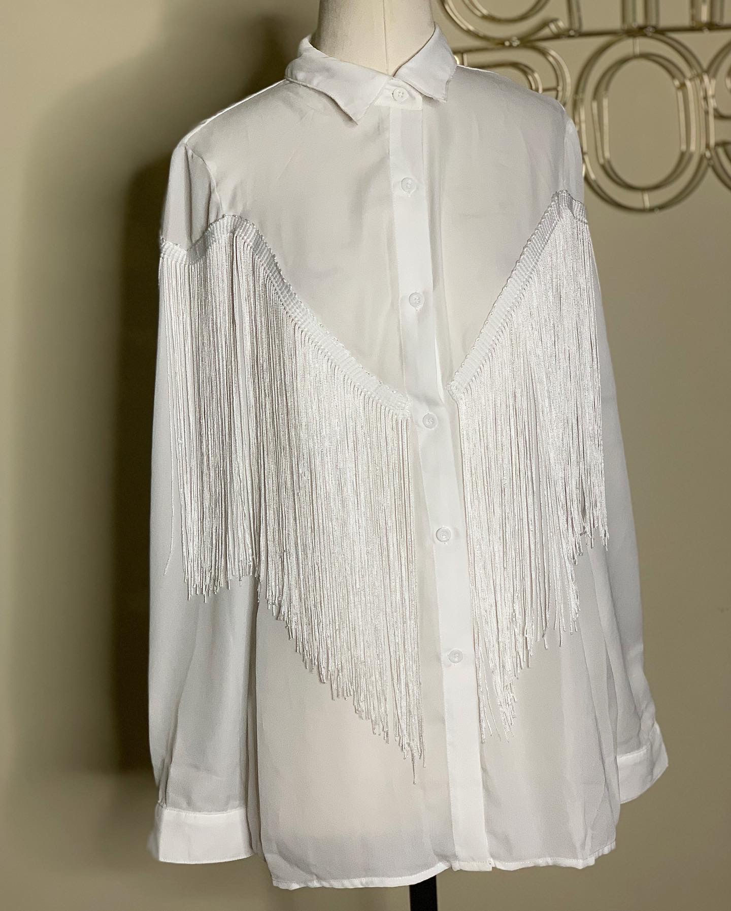 "Kentucky" Fringe Blouse