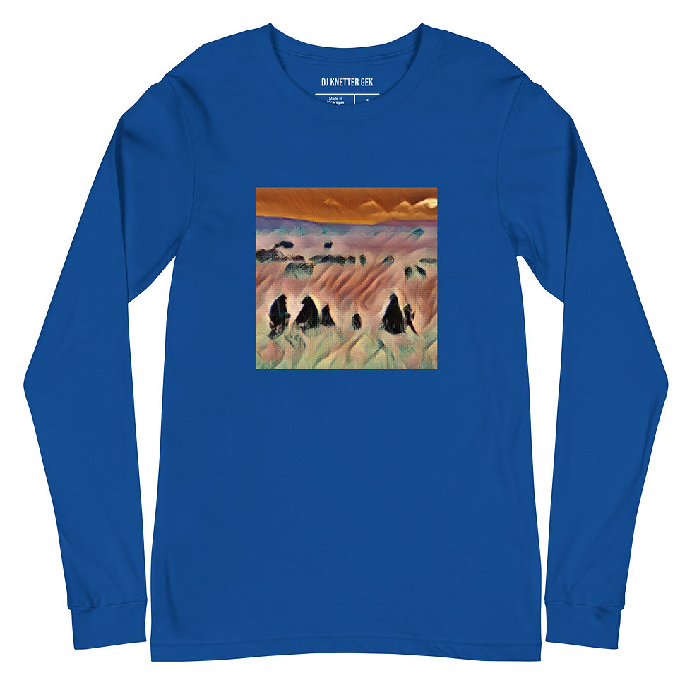Thumbnail: DJ Knetter Gek Selim Cover Art Unisex Long Sleeve Tee (Without Name)