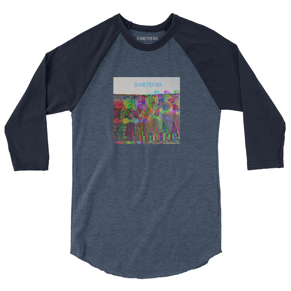 Thumbnail: DJ Knetter Gek Yoway EP Cover Art 3/4 Sleeve Raglan Shirt