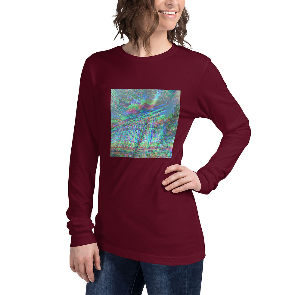 Thumbnail: Abnormaltown Trestle Inside Album Art Unisex Long Sleeve T-Shirt (Without Name) 