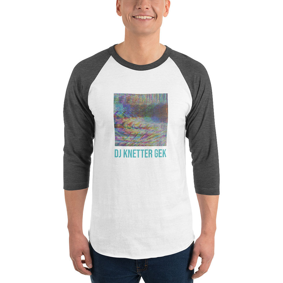 Thumbnail: DJ Knetter Gek Coda Artwork 3/4 Sleeve Raglan Shirt (With Name)