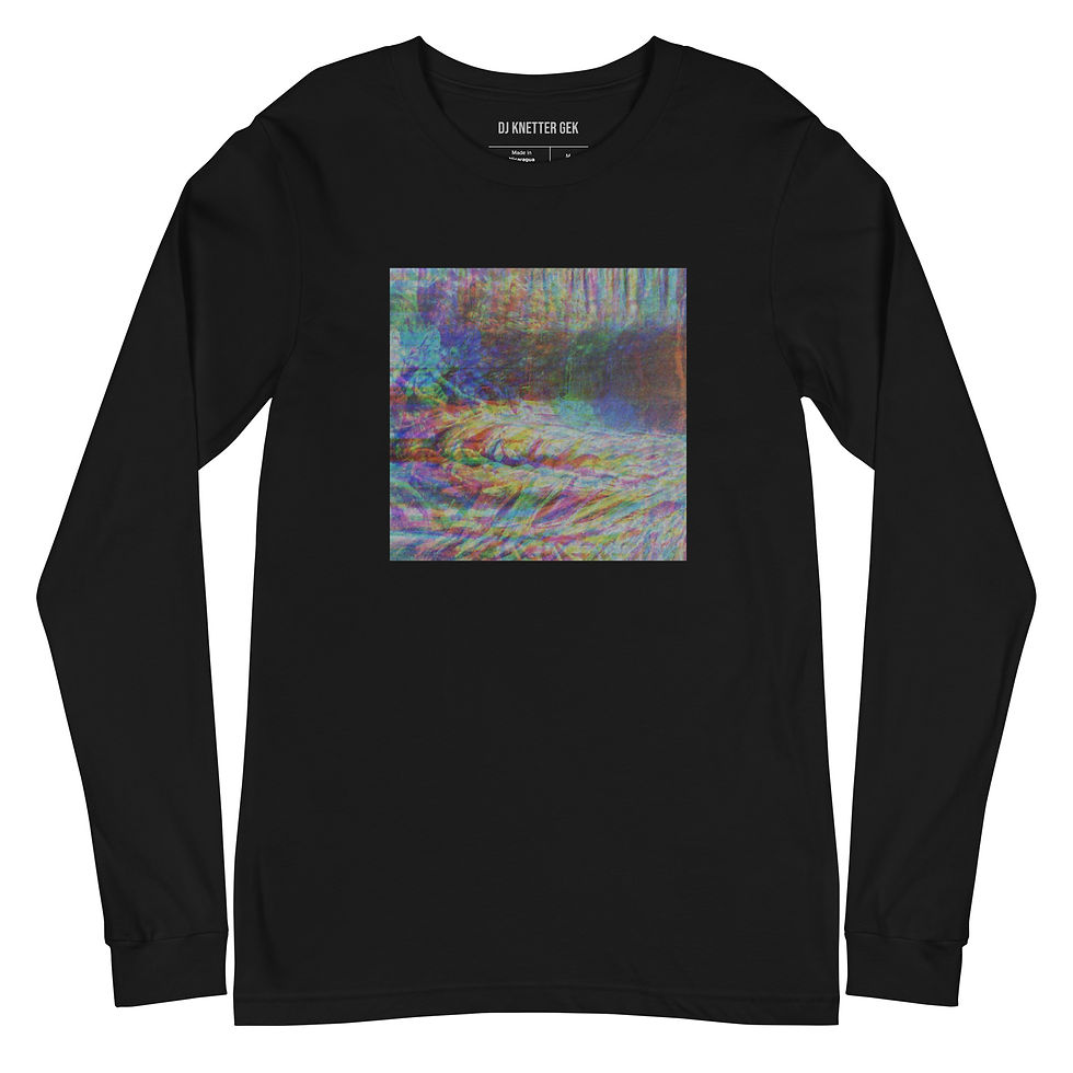 Thumbnail: DJ Knetter Gek Coda Cover Art Unisex Long Sleeve Tee (Without Name)