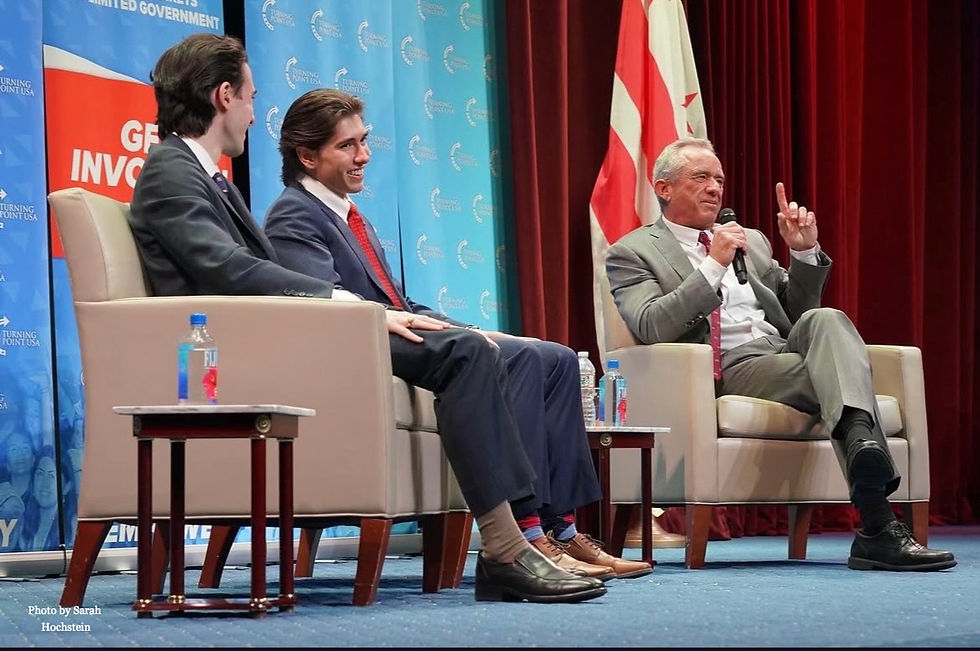 Health and Human Services Secretary Robert Kennedy Jr answers question from crowd