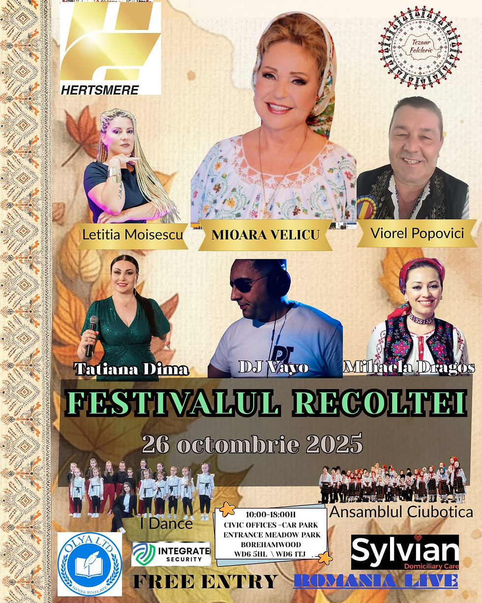 INVITAȚIE LA FESTIVALUL RECOLTEI