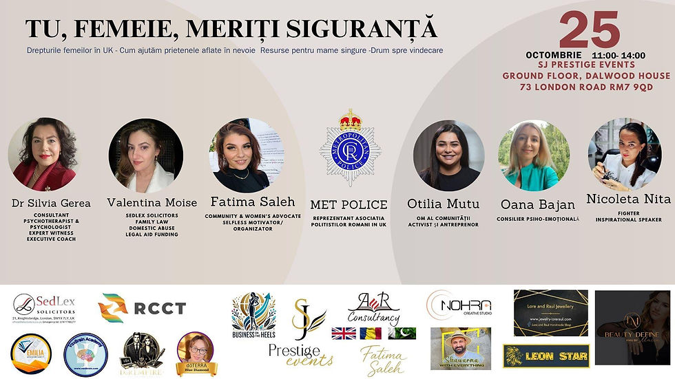 Tu, Femeie, meriți siguranță.