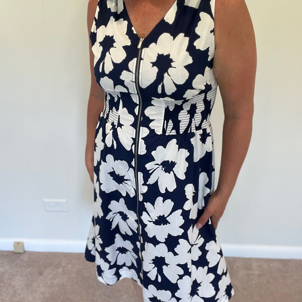 CB Cotton Voile Print Dress C3242P 2