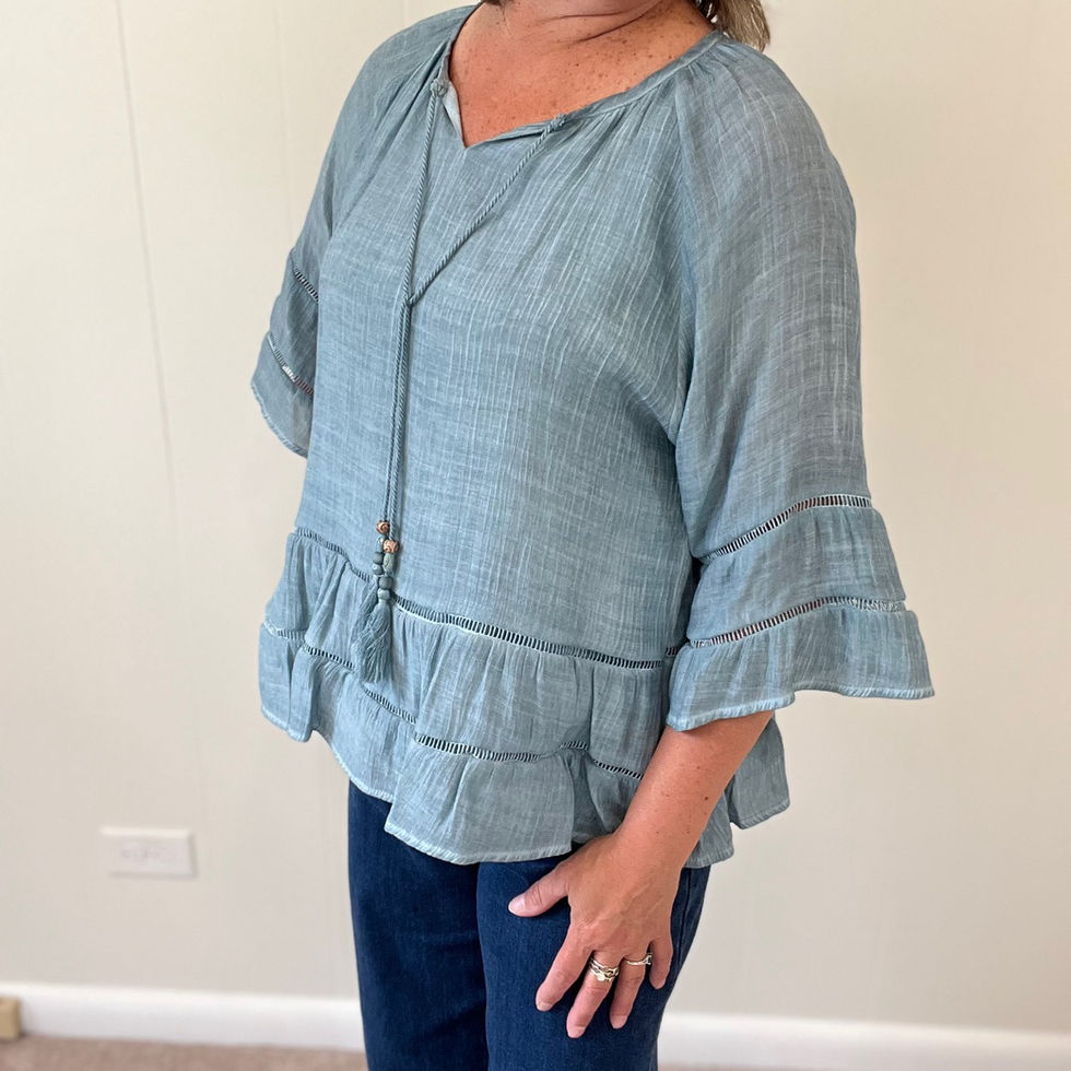 C&C Susan Flutter Sleeve Top 2619112 2