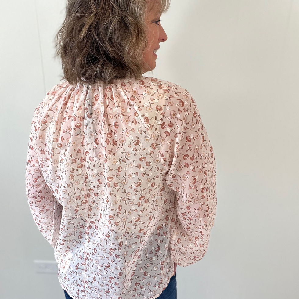 C&C Maggie Flowy Chiffon Top 2619069 6