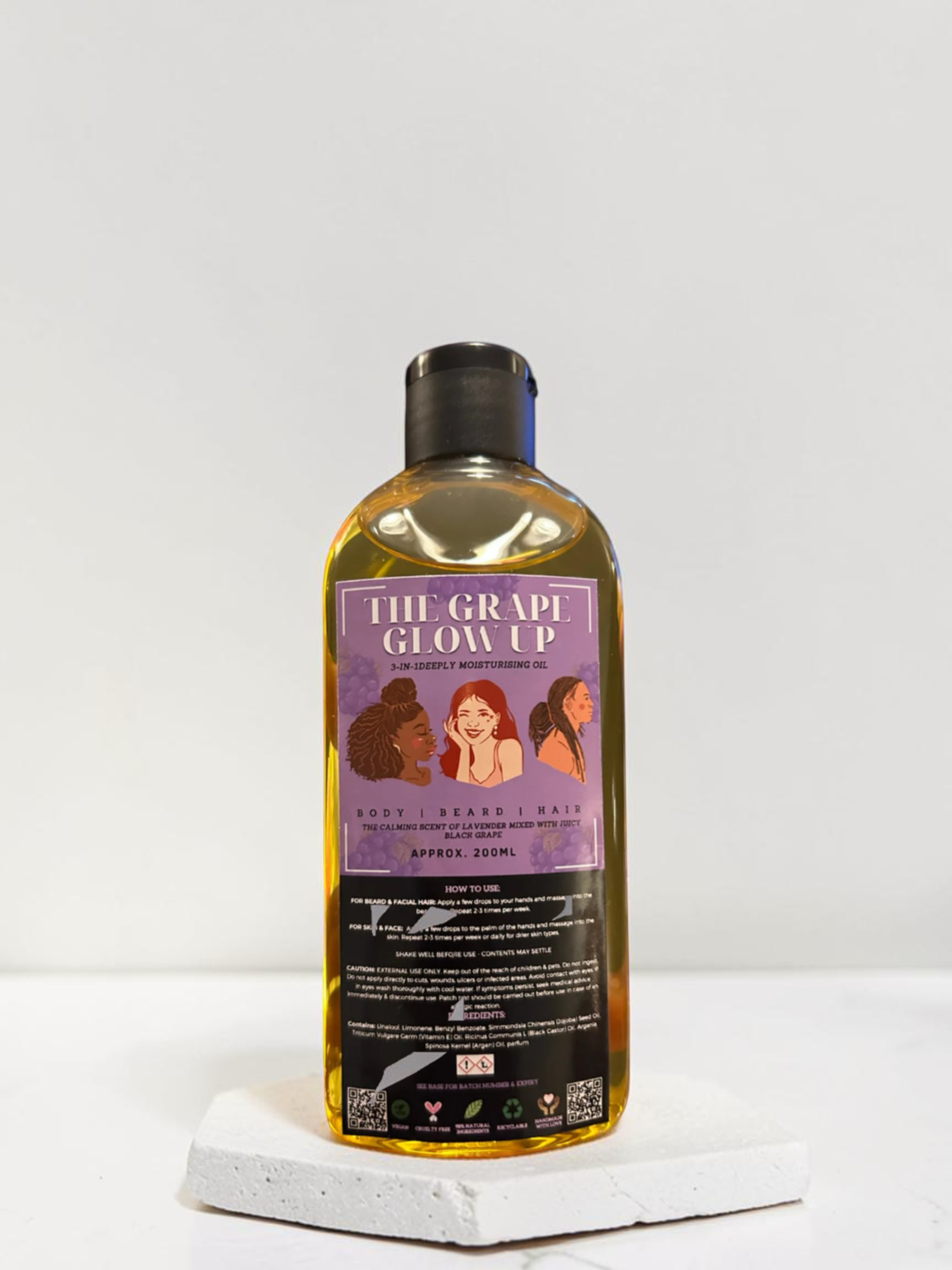 The Grape Glow Up (Black Grape and French Lavender) Hair & Body Oil