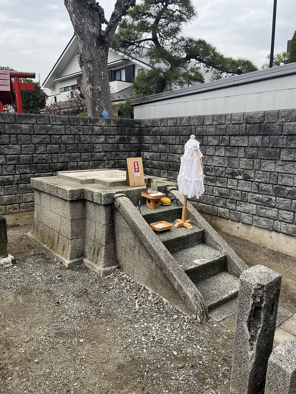 工事に先立ち御祓を行いました