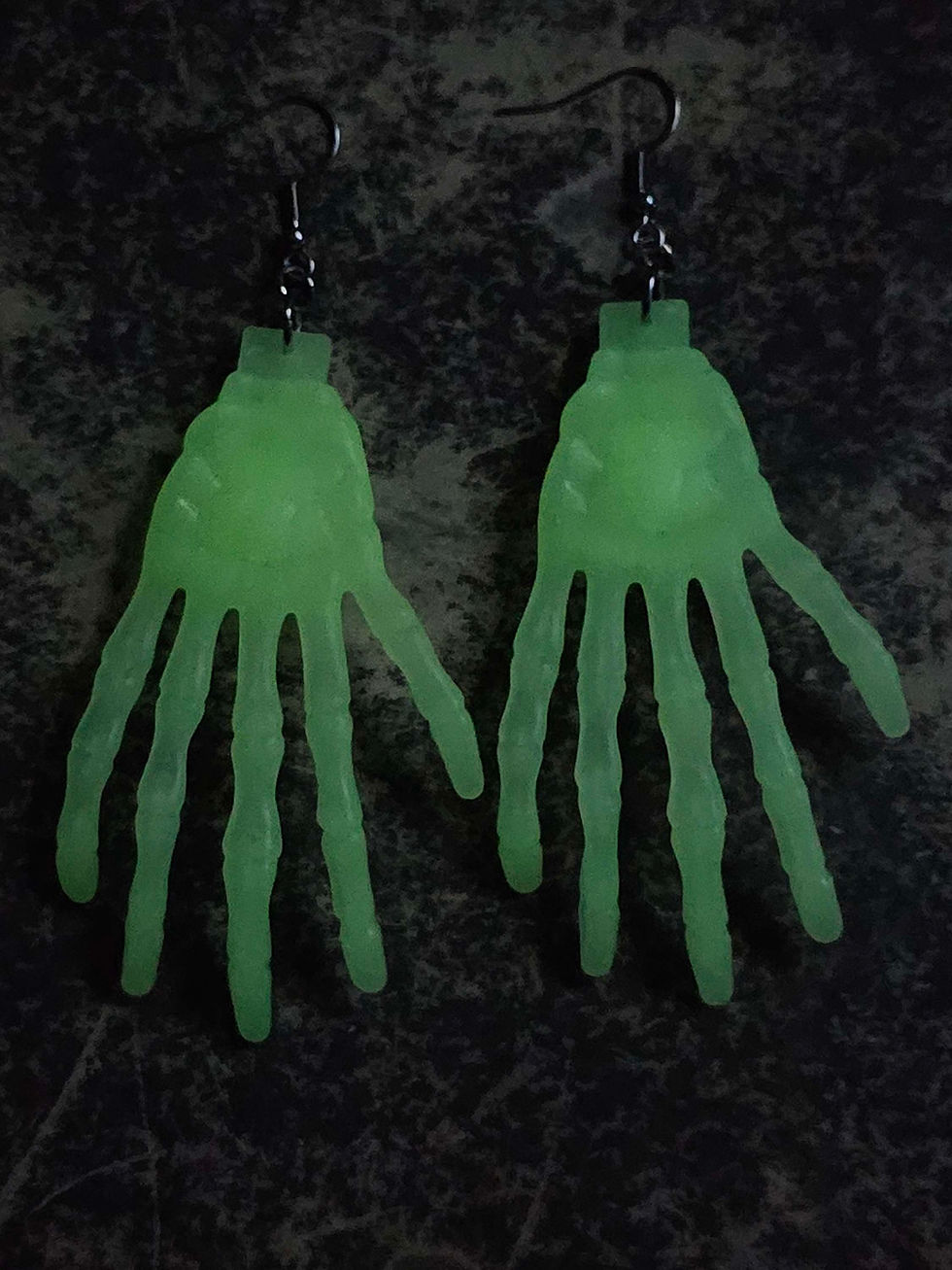Miniatura: Glow-in-the-Dark Skeleton Hand Earrings