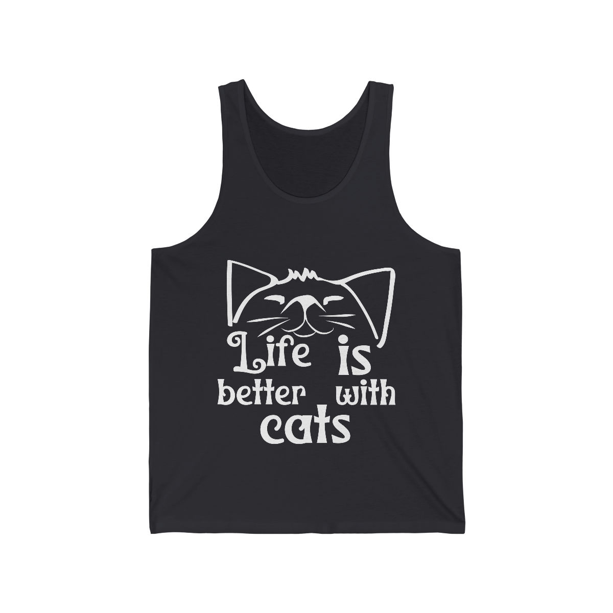 Life Is Better With Cats Unisex Tank Top