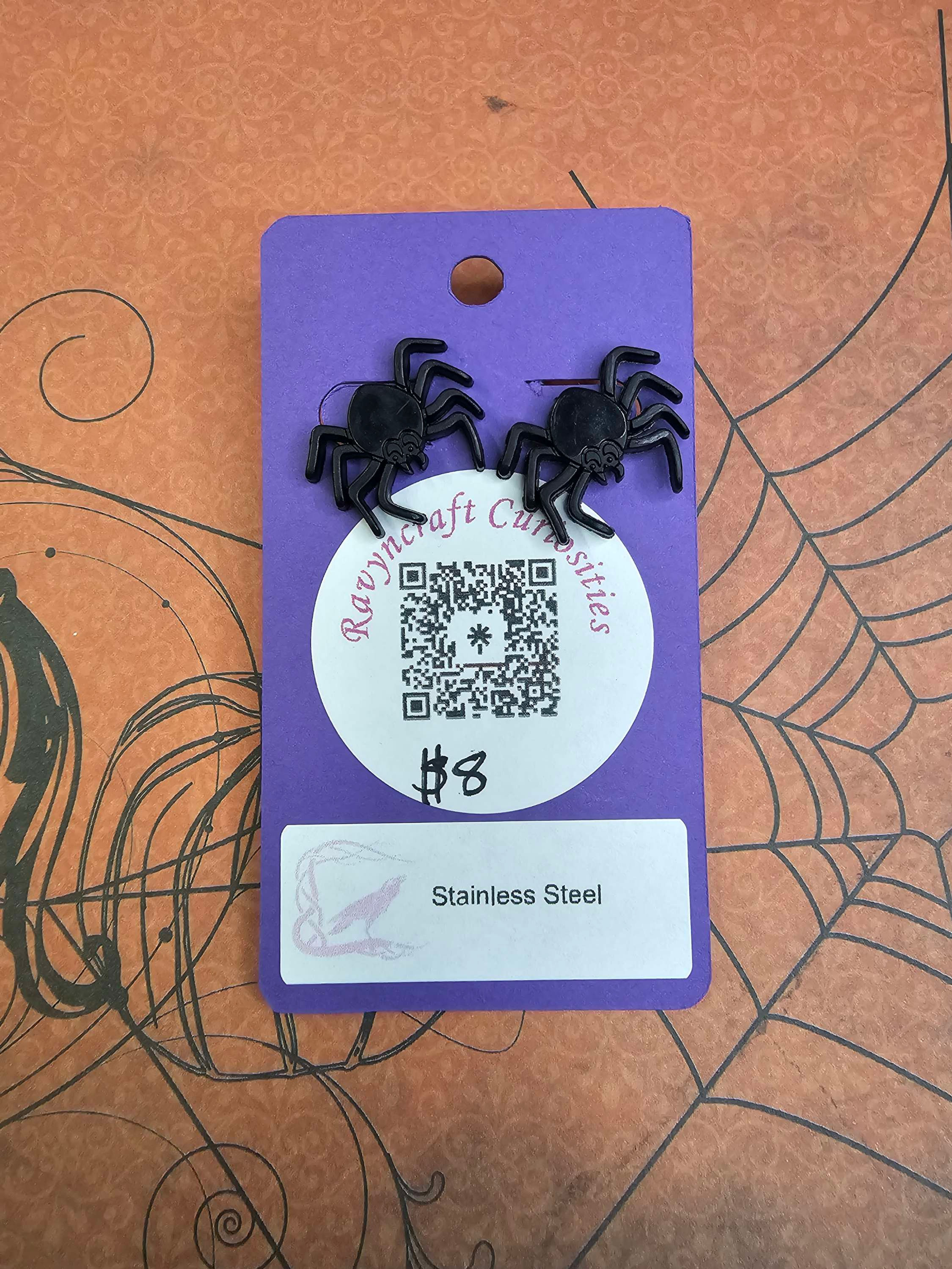 Cute Spider Ear Studs