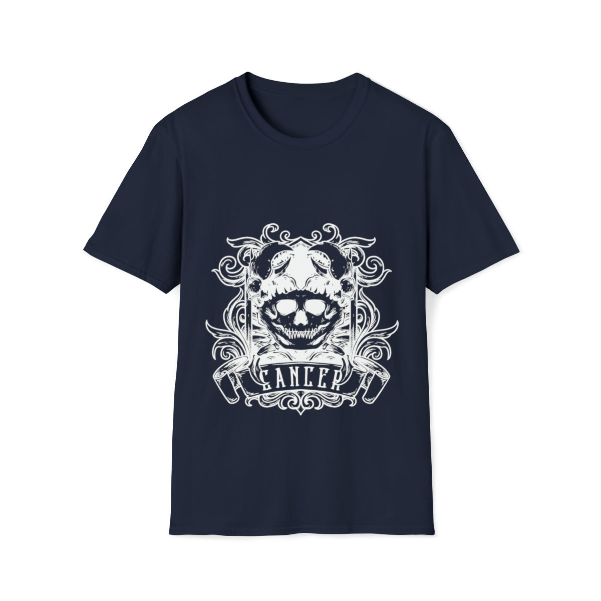 Cancer Skeletal Zodiac Unisex Tee