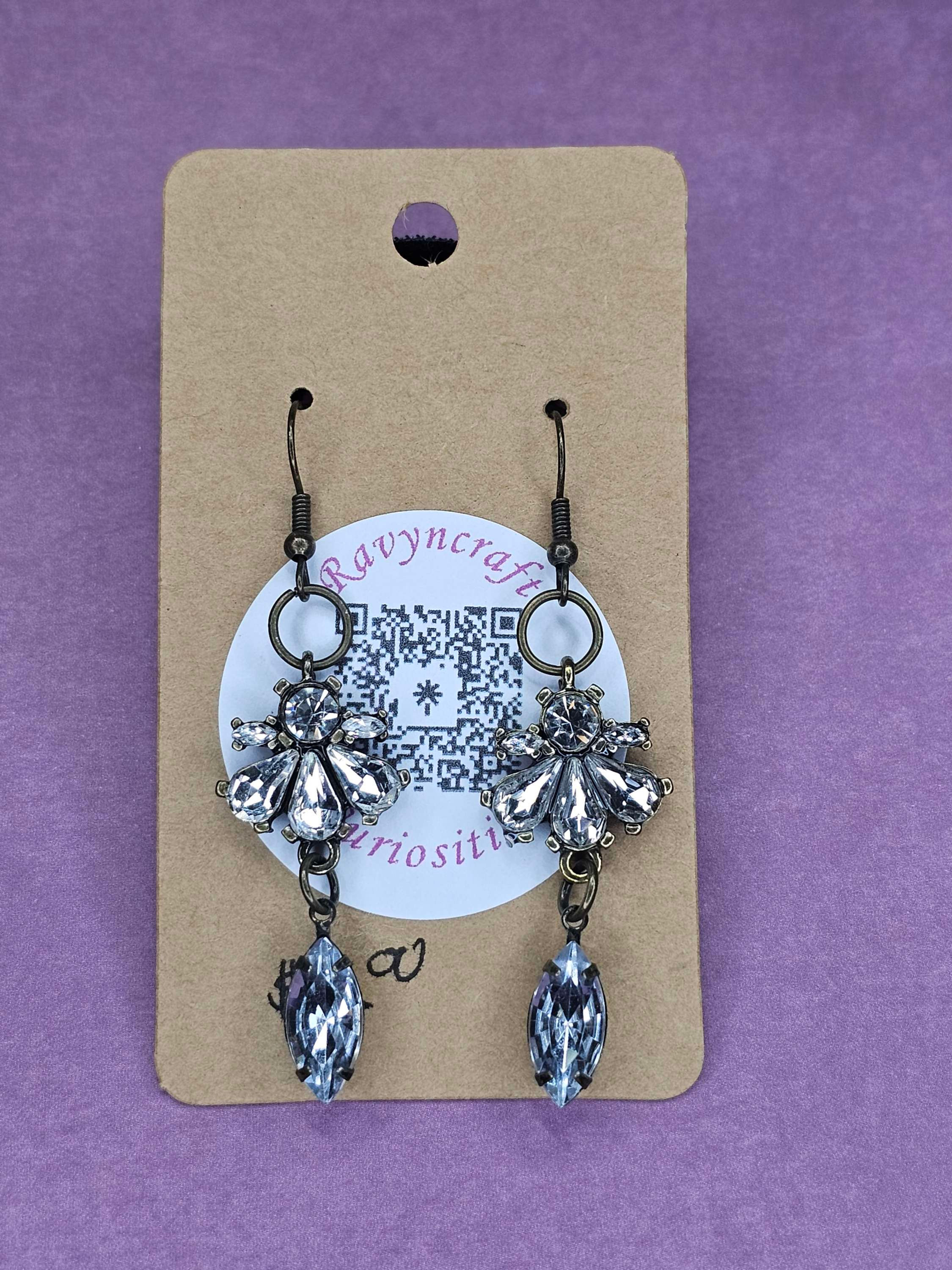 Filigree Rhinestone Earrings