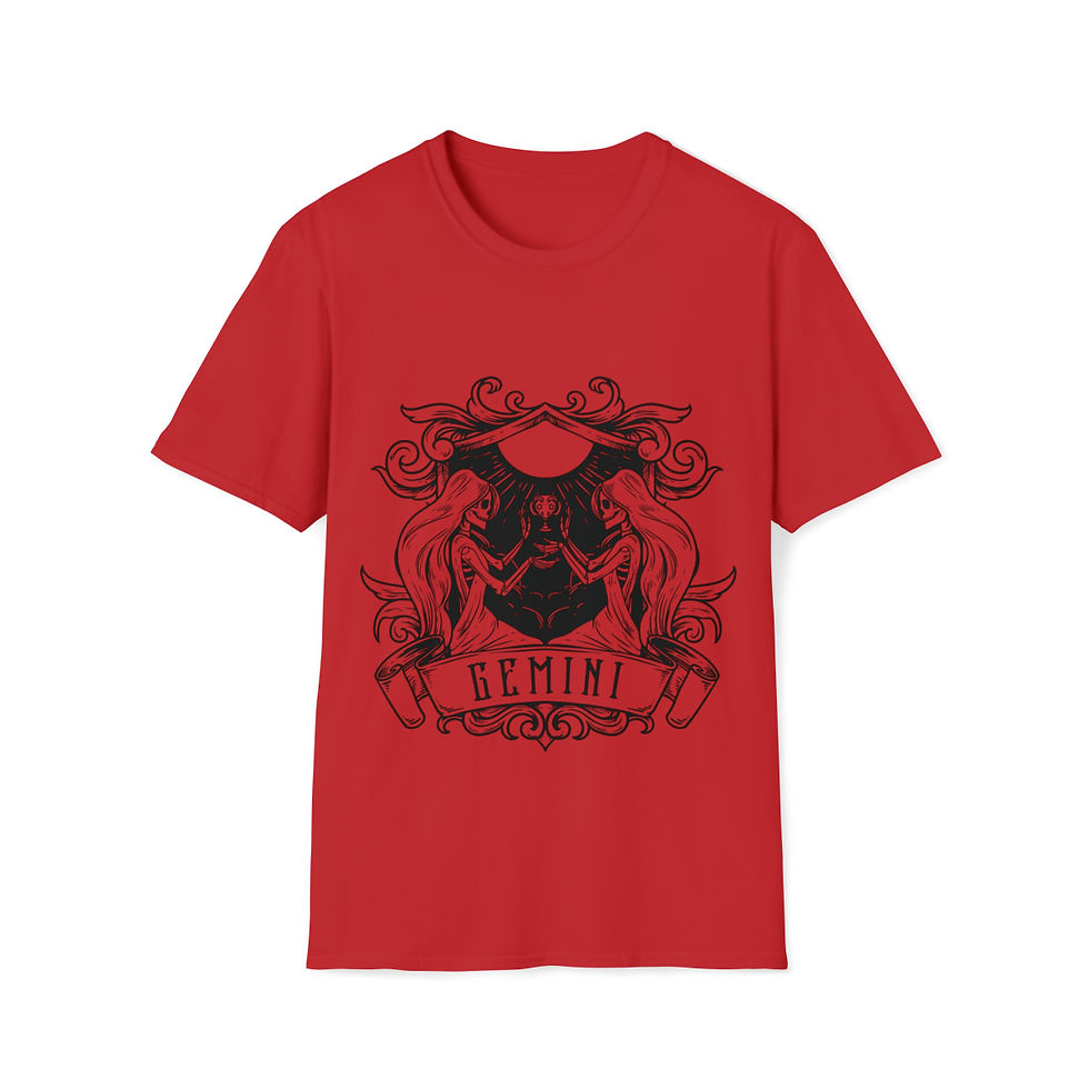 Miniatura: Gemini Skeletal Zodiac Unisex Tee