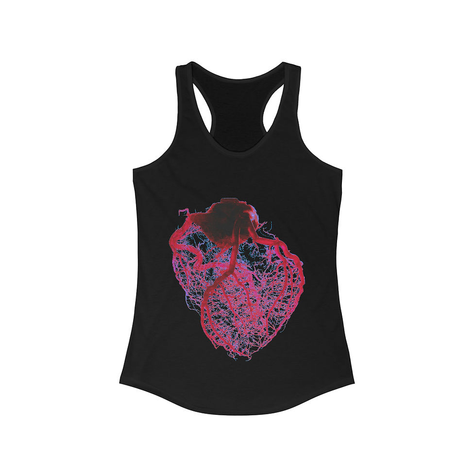 Miniaturbild: A Different View Anatomical Heart Racerback Tank