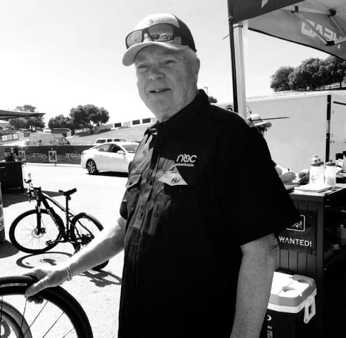 Nyle Nims, founder of Cycle Force Group at Sea Otter 2022, HEAD booth