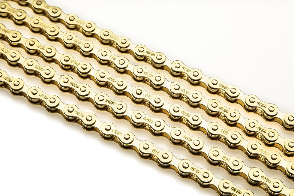 Thumbnail: 1/2 × 1/8 Gold ES410GP 116 Link Single Speed Chain
