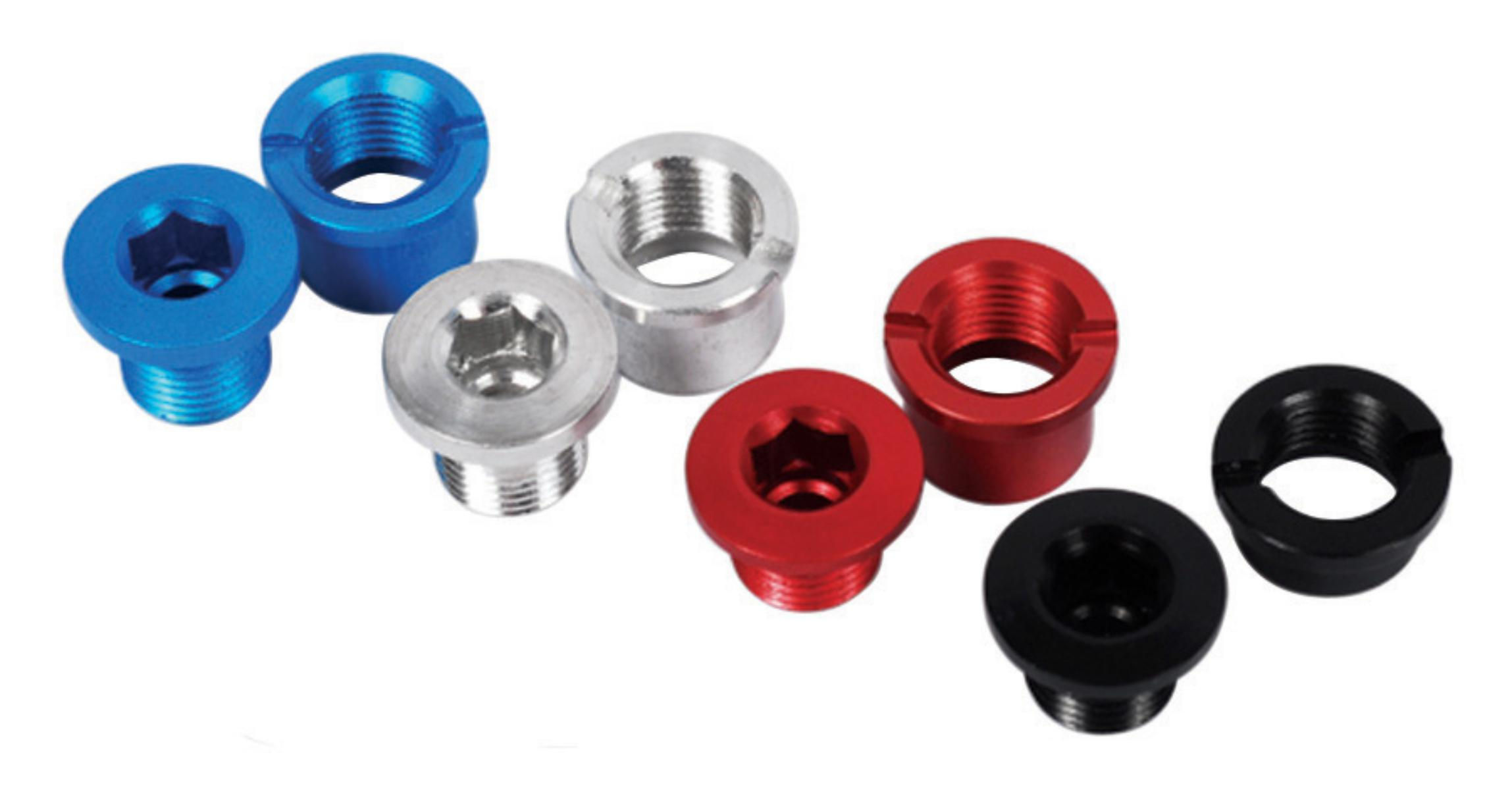 Torx Alloy Single/BMX Bolt Set, 6mm, Red