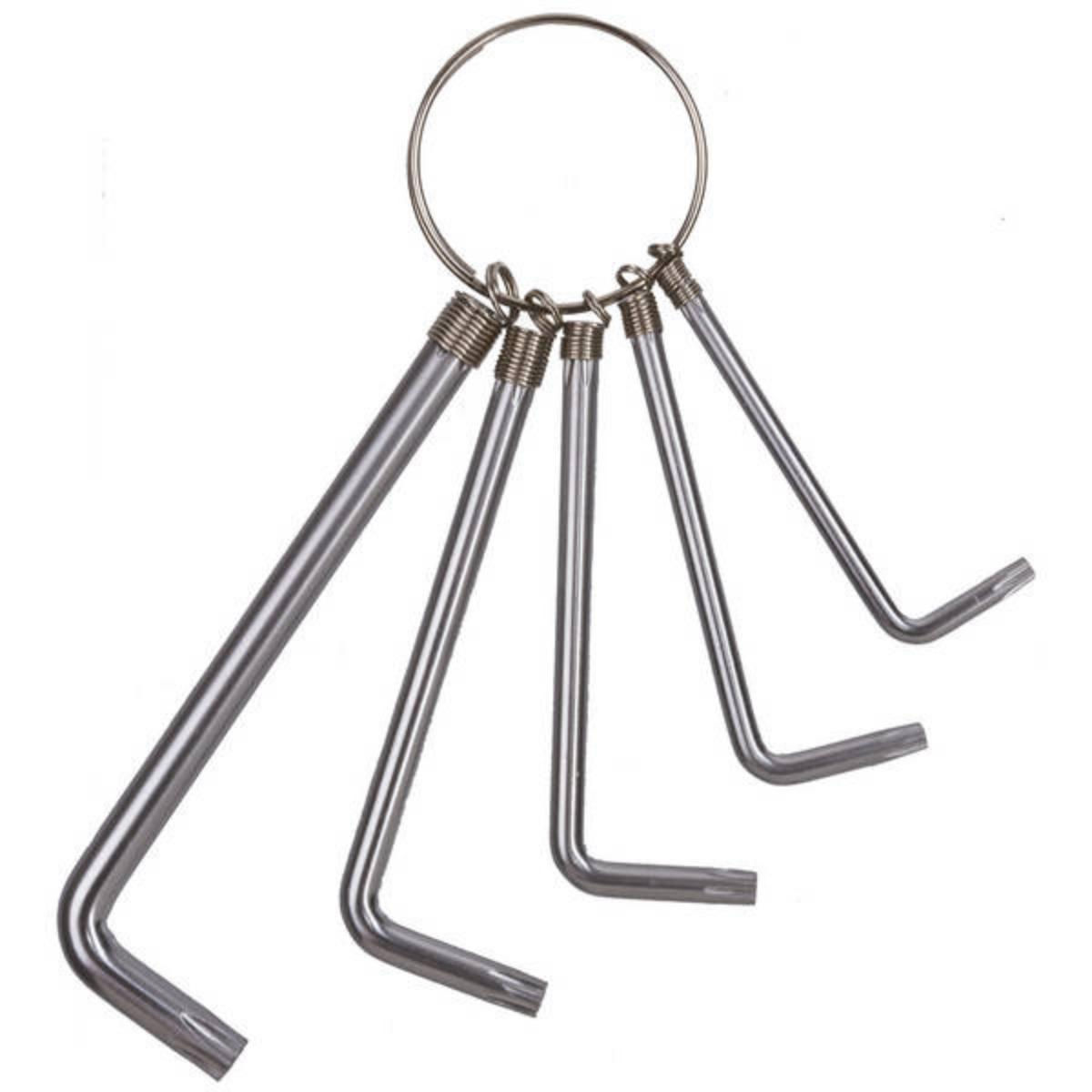 Star Screw Wrench Set on Key Ring