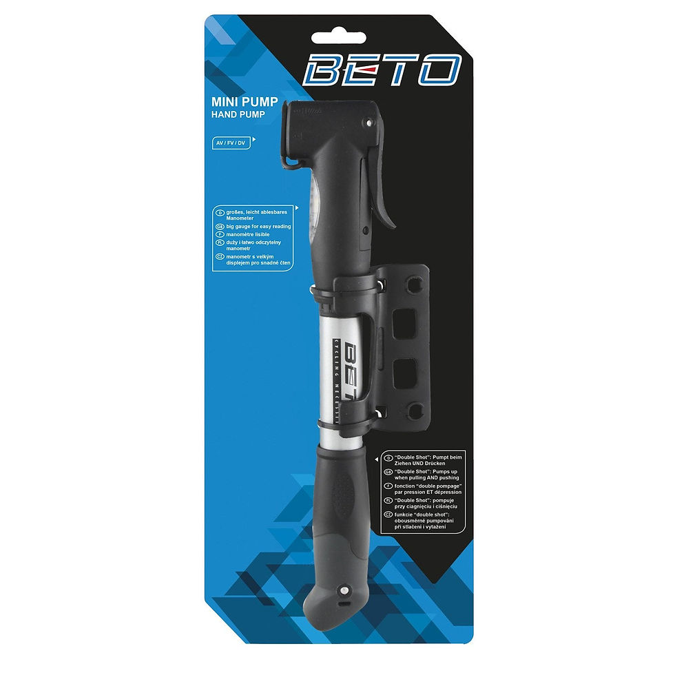 Thumbnail: Alloy Double Head Mini Pump with Gauge