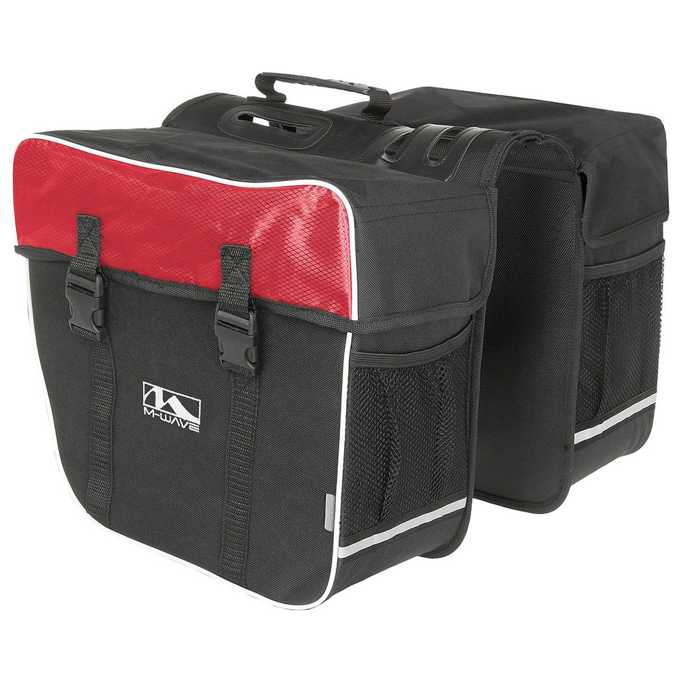 Thumbnail: Amsterdam Double Bicycle Pannier Bag