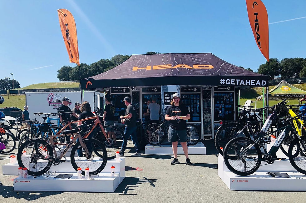 HEAD Bike USA booth at Sea Otter cycling festival 2022
