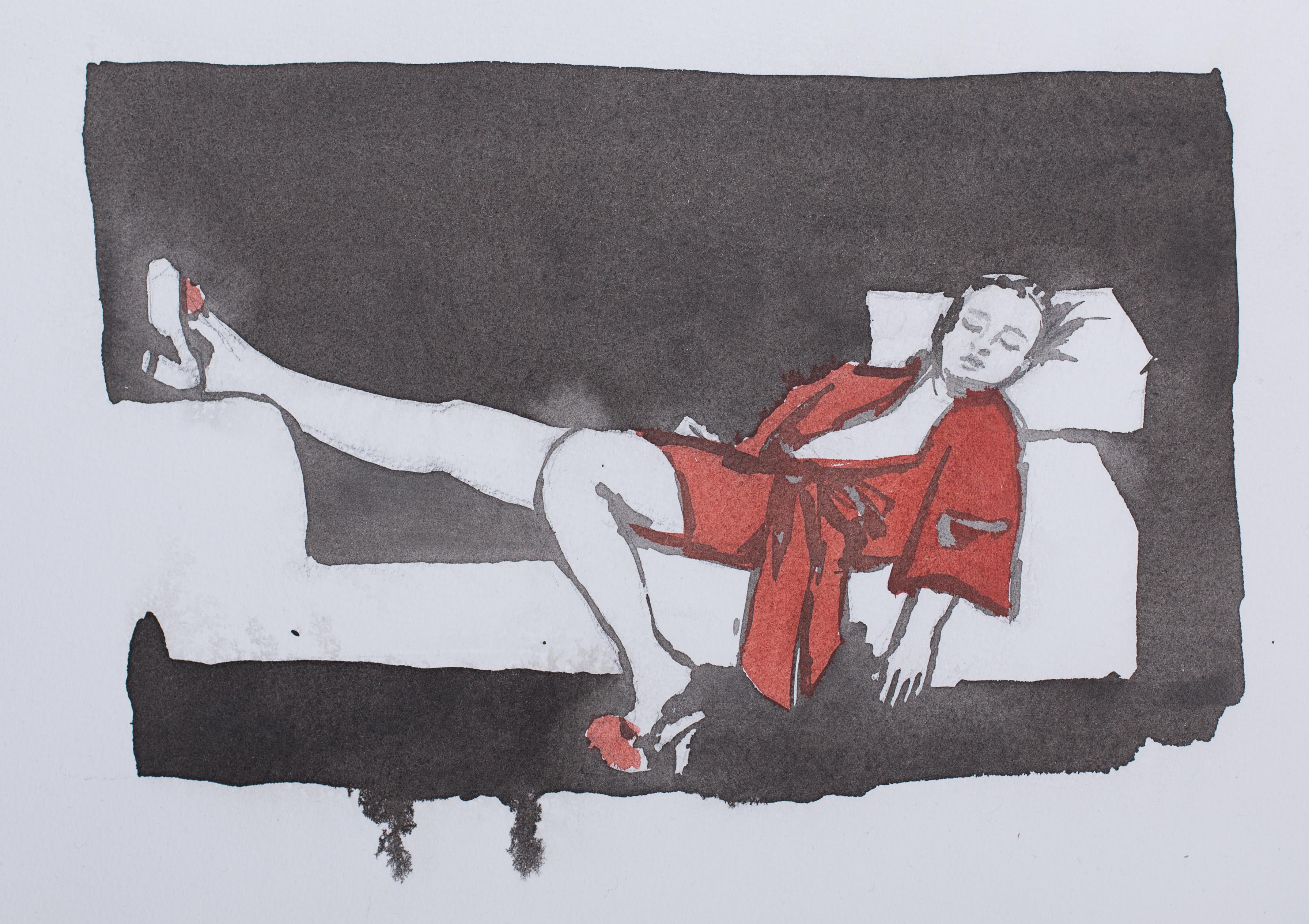 Resting in Black and Red