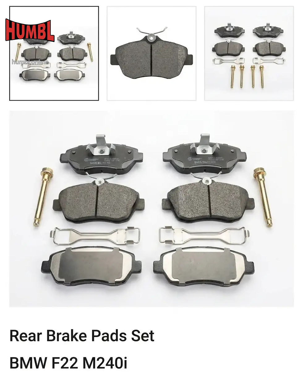 (A) (BB) BMW F22 M240i Rear Brake Pad Set