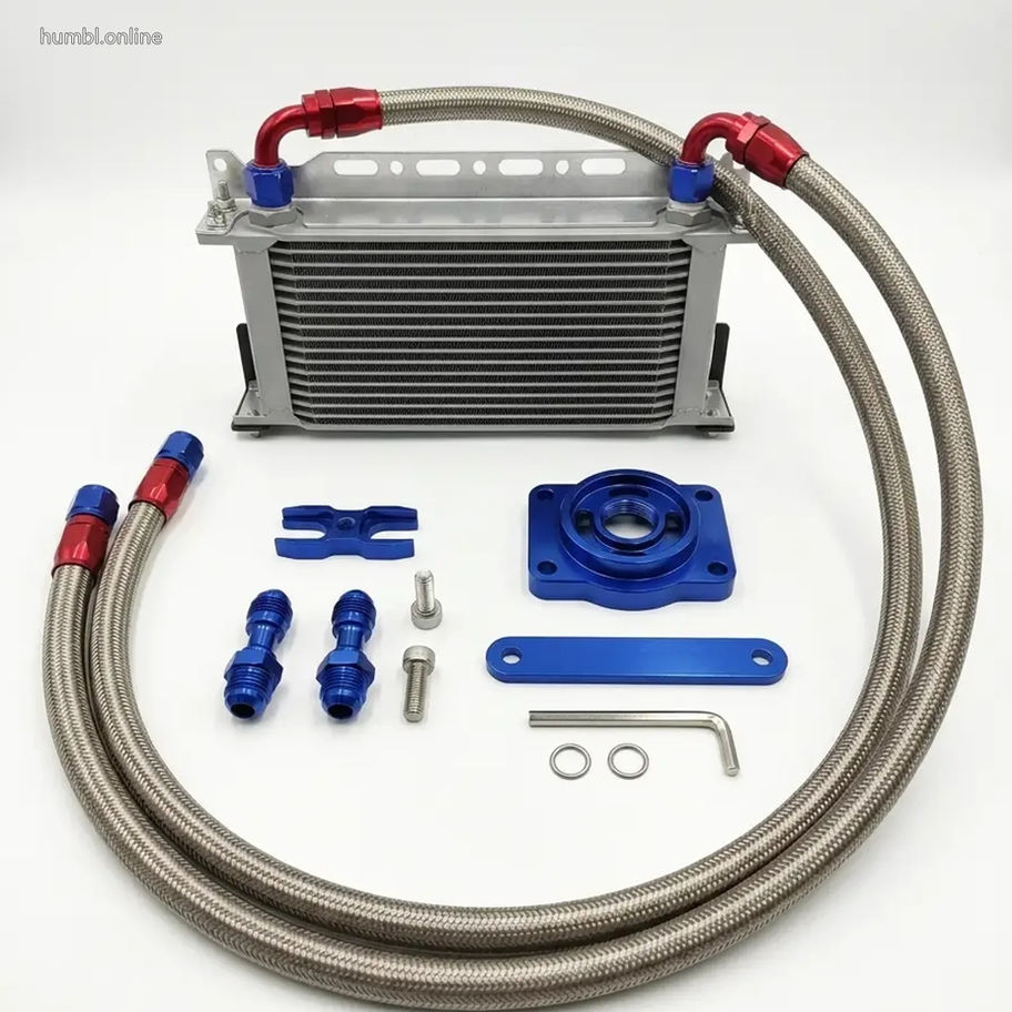 AN10 16-Row Oil Cooler Kit - BMW E82/E36/E46/E90/E92/335i