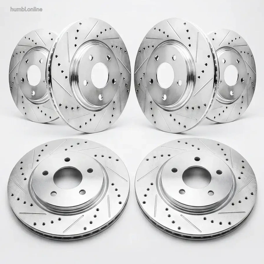 (A) (BB) Subaru BRZ / Toyota 86 Front & Rear Drilled and Slotted Brake Rotor Kit